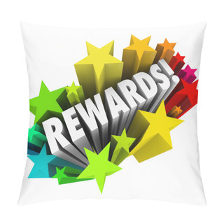 Personality  Rewards Word In Colorful Stars Pillow Covers