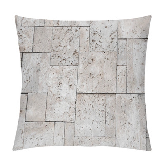 Personality  Modern Stylish Square Stone Surface Background Pillow Covers
