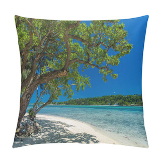 Personality  Palm Trees On A Tropical Beach, Vanuatu, Erakor Island, Efate Pillow Covers