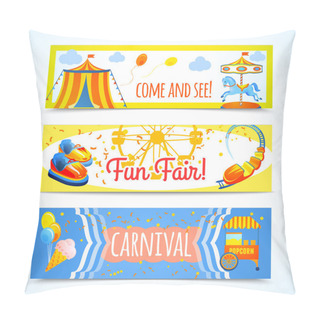 Personality  Carnival Banners Horizontal Pillow Covers
