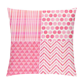 Personality  Seamless Pink Texture Pattern Background Pillow Covers