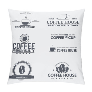 Personality  Coffee House Emblems Pillow Covers