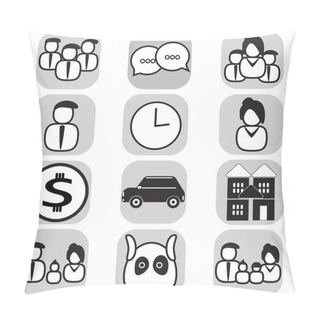 Personality  Family Icons Pillow Covers