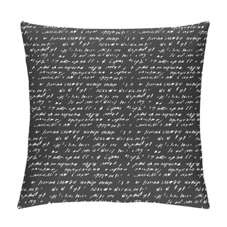 Personality  Seamless Background Of Abstract Handwriting Pillow Covers