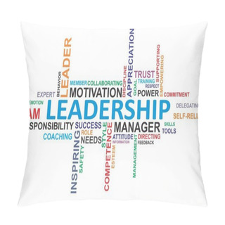 Personality  Word Cloud - Leadership Pillow Covers