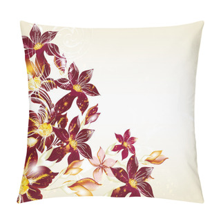 Personality  Elegant Design With Flowers Pillow Covers