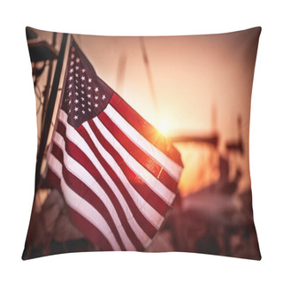 Personality  Flag Of United States Of America Pillow Covers