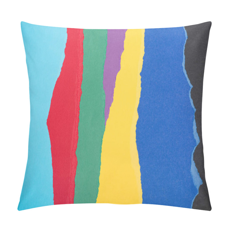 Personality  Ripped Colorful Papers Pillow Covers