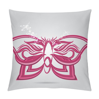 Personality  Purple Butterfly, Vector Design Pillow Covers