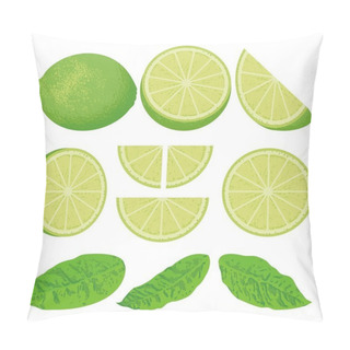 Personality  Lime Icons Pillow Covers