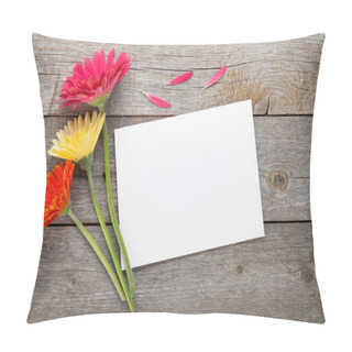 Personality  Three Colorful Gerbera Flowers Pillow Covers