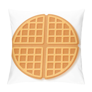 Personality  Round Waffle. Vector Illustration. Pillow Covers
