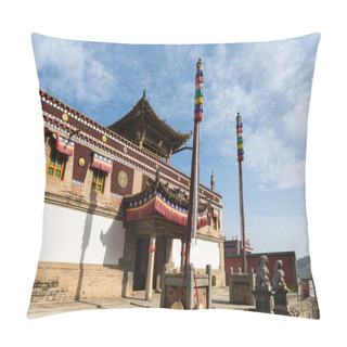 Personality  Tantric Buddhists School In Qinghai Kumbum Monastery Pillow Covers