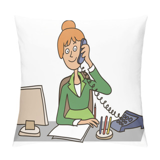 Personality  Secretary In The Office Pillow Covers