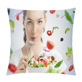 Personality  Eating Healthy Food Pillow Covers