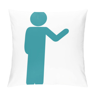 Personality  Talking Human Profile Icon Pillow Covers