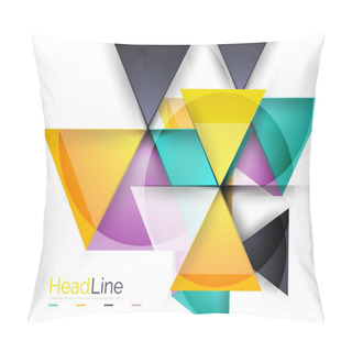 Personality  Triangle Abstract Background Pillow Covers