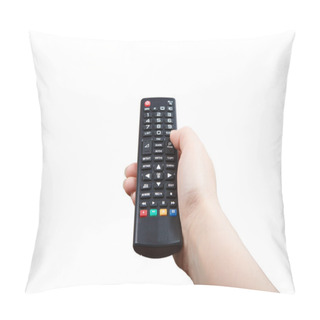 Personality  Hand With Remote Control Pointing Forward Isolated Pillow Covers