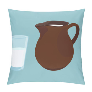Personality  Milk Jug And Glass Pillow Covers