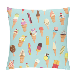 Personality  Pattern With Ice Cream Pillow Covers