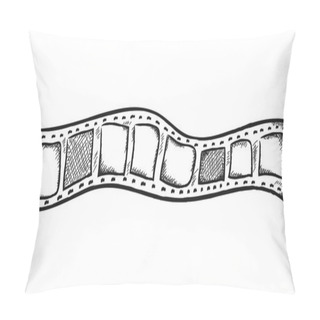 Personality  Doodle Film Strip,  Illustration Icon Pillow Covers