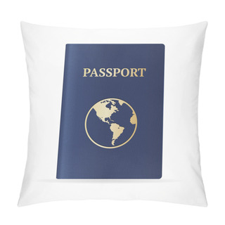 Personality  Vector Passport. Flat Design Pillow Covers
