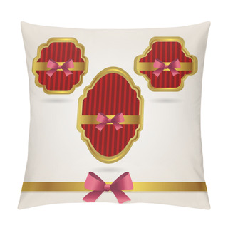 Personality  Set Packaging Label, Vector Illustration Pillow Covers