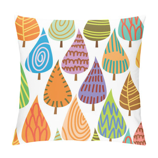 Personality  Seamless Pattern With Leaves Pillow Covers