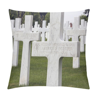 Personality  War Cemetery - The Somme - France Pillow Covers