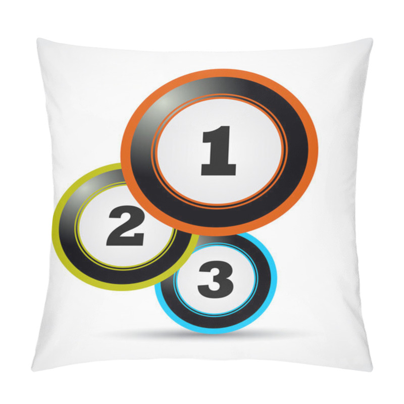 Personality  Abstract 1 2 3 Bubbles Pillow Covers