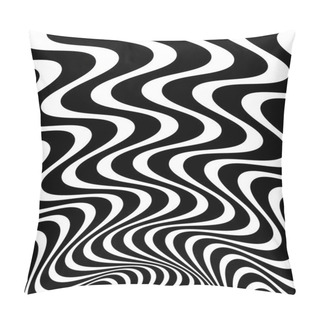 Personality  Wavy, Waving - Zigzag Radial Lines.   Pillow Covers