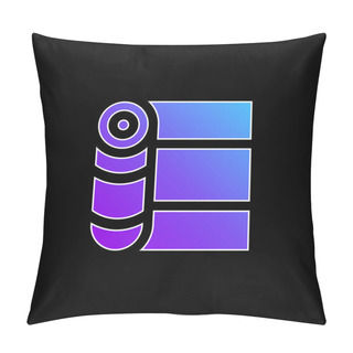 Personality  Bandage Blue Gradient Vector Icon Pillow Covers
