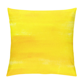 Personality  Abstract Painting With Bright Yellow Paint Strokes, Full Frame Pillow Covers