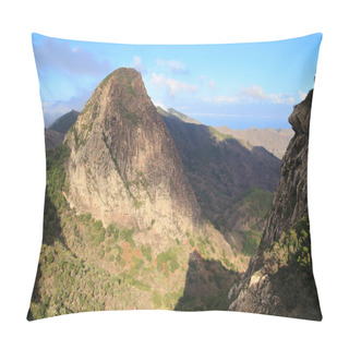 Personality  Mountain Landscape Of The Island Of La Gomera. Canary Islands. Spain Pillow Covers