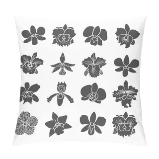 Personality  Orchid Flowers Icons Pillow Covers