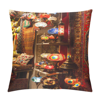 Personality  Beautiful Ethnic Turkish Souvenirs At Grand Bazar Istanbul Pillow Covers