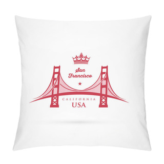 Personality  Golden Gate Bridge Symbol Pillow Covers