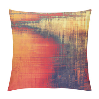 Personality  Background In Grunge Style. With Different Color Patterns Pillow Covers