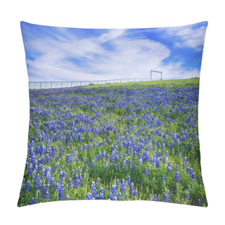 Personality  Texas Bluebonnet Field In Bloom Pillow Covers
