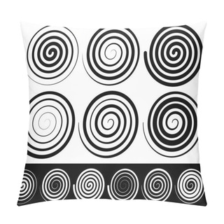 Personality  Abstract Swirl,  Spiral Elements Set Pillow Covers
