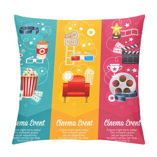 Personality  Realistic Cinema Movie Poster Template Pillow Covers