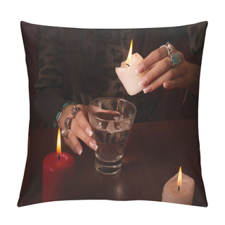 Personality  Divination With Candle Pillow Covers