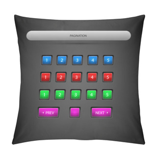 Personality  Vector Pagination. Vector Illustration.  Pillow Covers