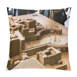Personality  ROME, ITALY - JUNE 28, 2019: Maquette Of Ancient Rome In Vatican Museum Pillow Covers
