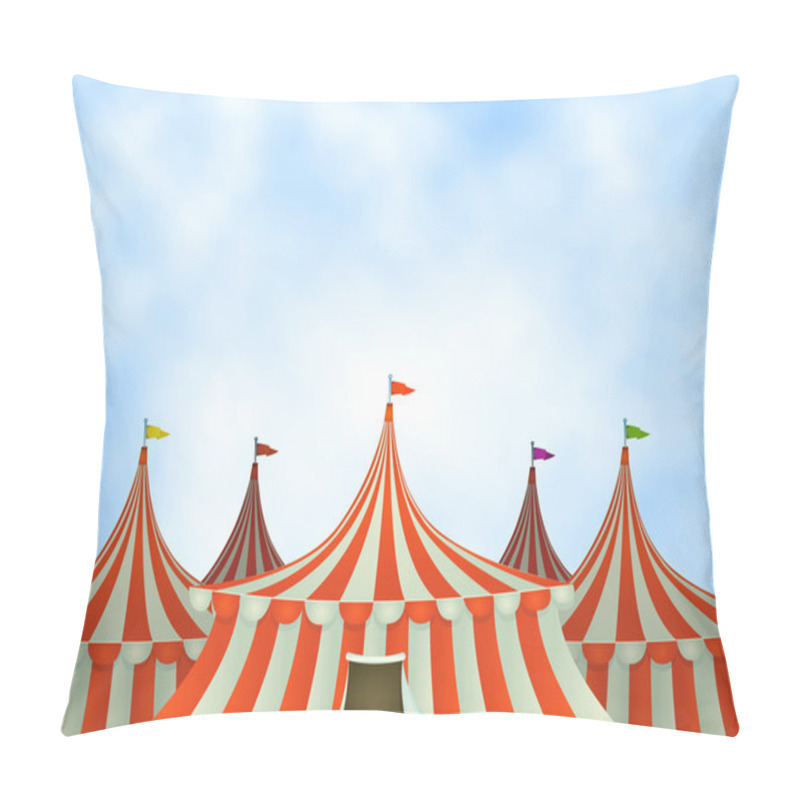 Personality  Circus Tents Background pillow covers