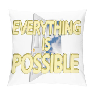 Personality  Open Door With Phrase Pillow Covers