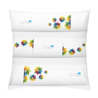Personality  Collection Of Floral Banners Pillow Covers