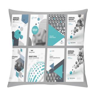 Personality  Set Of Modern Business Paper Design Templates Pillow Covers