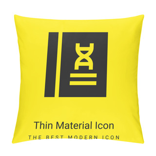 Personality  Book Minimal Bright Yellow Material Icon Pillow Covers