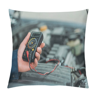 Personality  Automechanic Using Digital Multimeter Pillow Covers